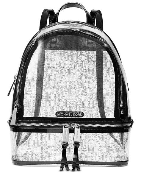 clear michael kors backpack|michael kors small backpacks women.